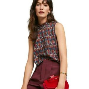 EUC Anthropologie Akemi + Kim sleeveless mock turtleneck
